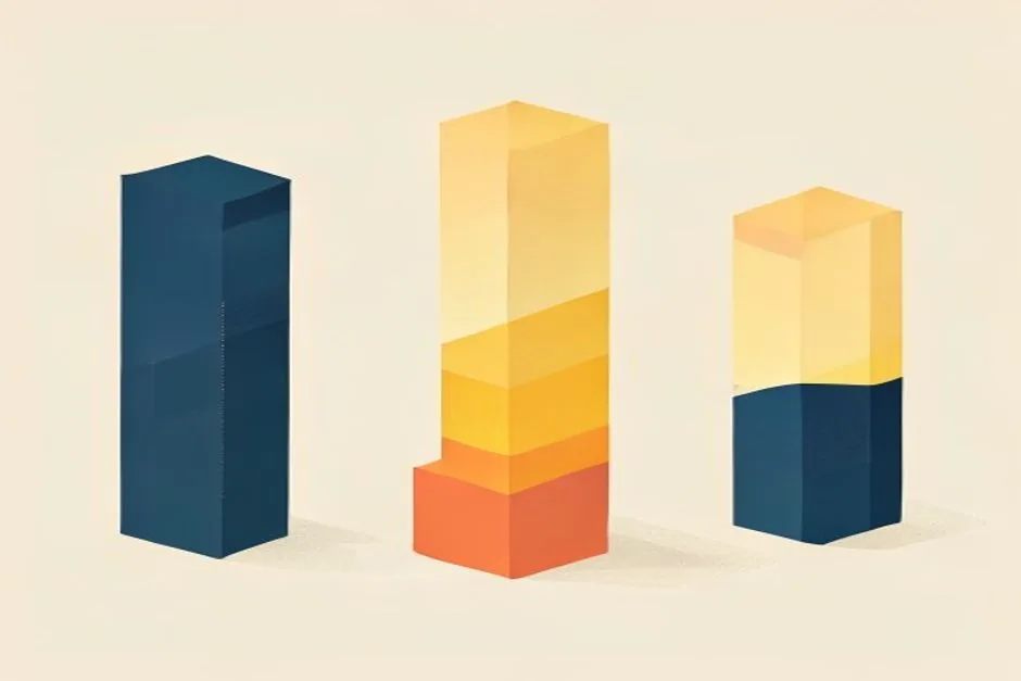 SaaS MVP pricing tier columns illustration showing entry, standard, and full MVP cost bands